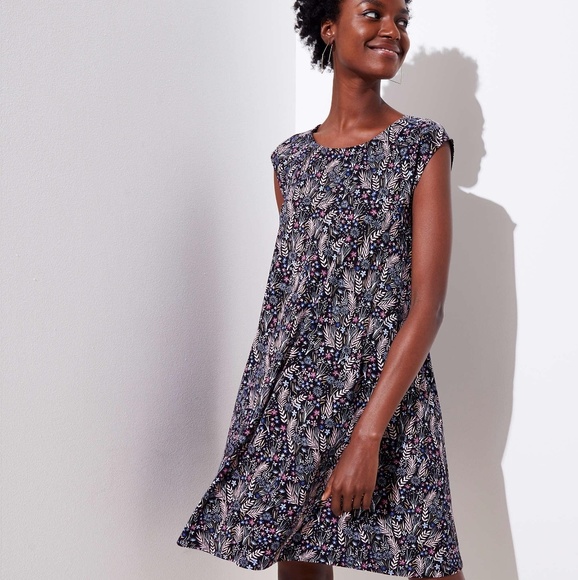 LOFT Dresses & Skirts - NWT Loft petite meadow cap sleeve swing dress LOFT Dresses & Skirts - NWT Loft petite meadow cap sleeve swing dress